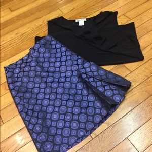 J Crew Paisley Pencil Skirt